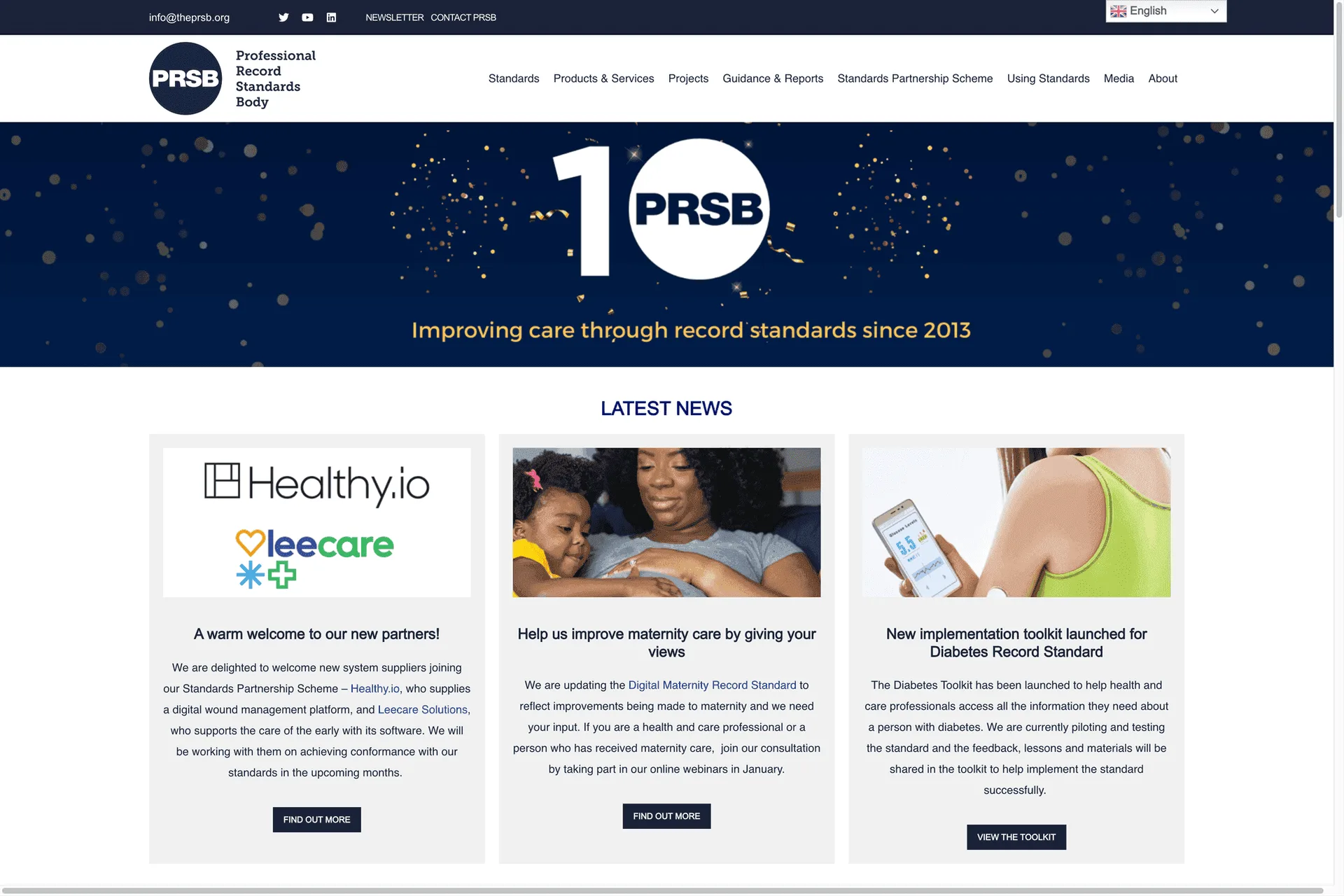 ThePRSB site preview