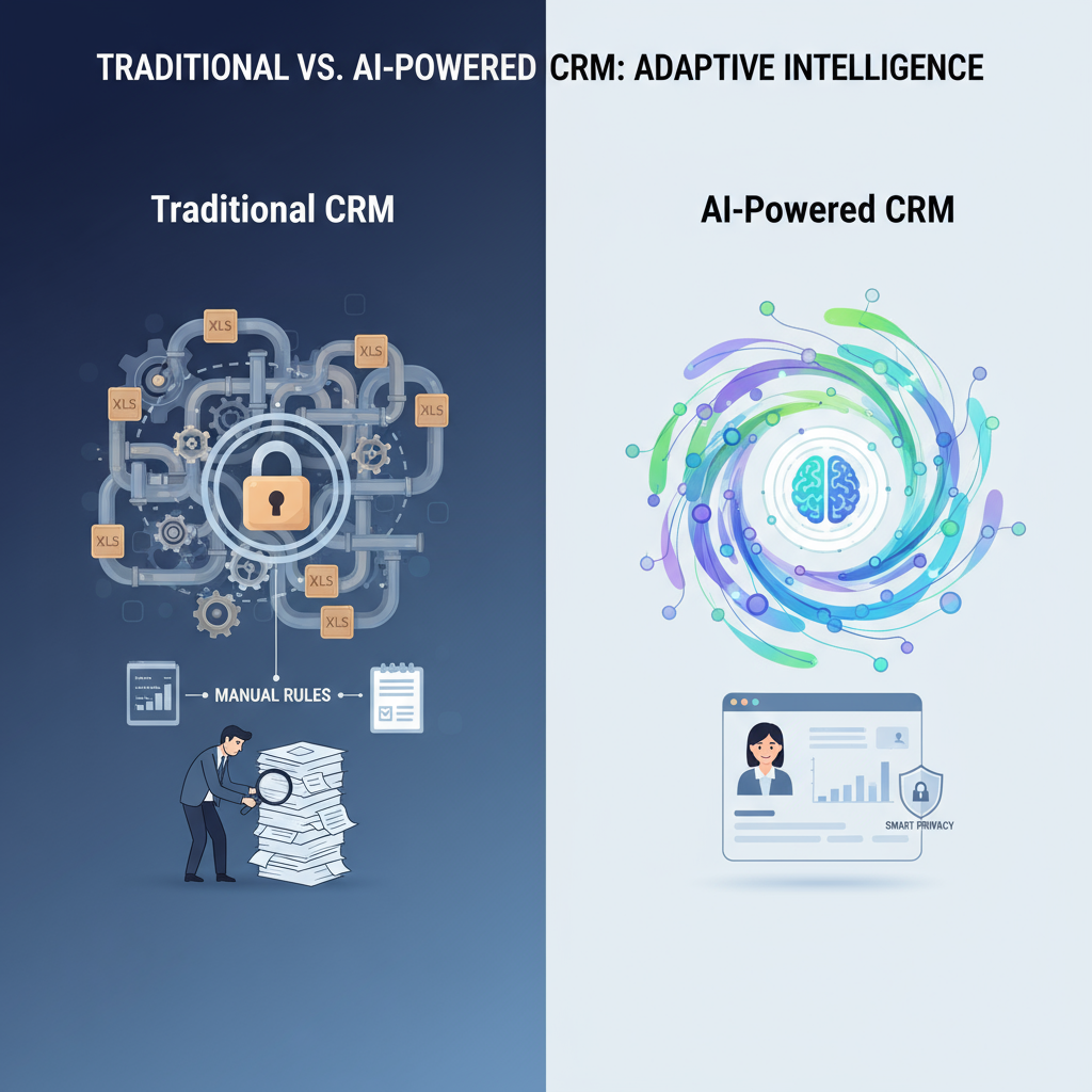 Comparison Manual and AI CRM